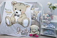 Качественный комплект постельного белья детский в кроватку Teddy ткань производство Турция