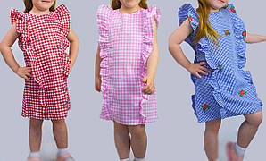 Легке дитяче літнє плаття. Гарна сукня літня для дівчинки. Яскраве літнє плаття для дівчинки.