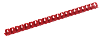 Пластикові пружини для палітурки, d 8 мм, А4, 40 л, круглі, червоні, по 100 шт. в пакованні
