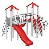 Дитячий ігровий комплекс Double Play з 2 пластиковими спусками, фото 9