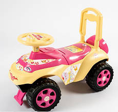 КАТАЛКА-ТОЛОКАР "Машинка" 0142/07 коробка  62x28,5x32 см  ТМ Doloni Toys