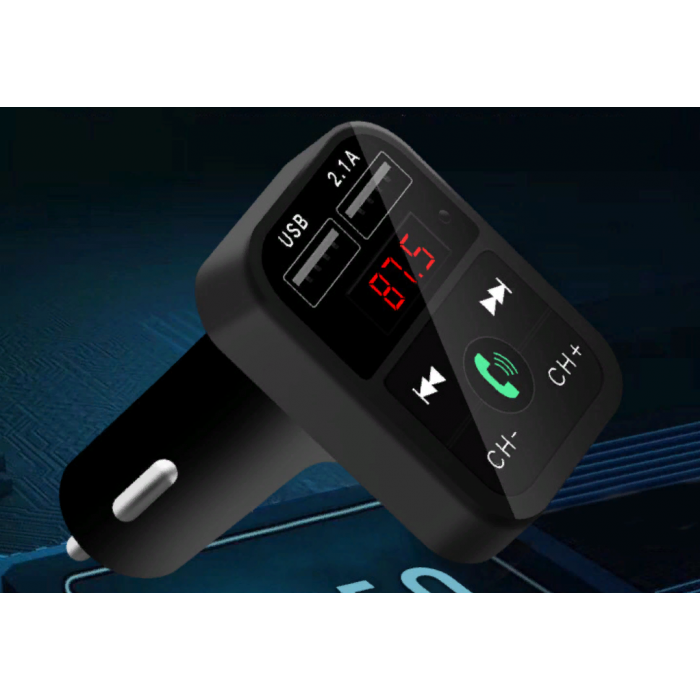 B2 Bluetooth автомобільний MP3-плеєр USB MIcro SD 2.1A, фото 1