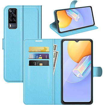 Чохол-книжка Litchie Wallet для Vivo Y31 / Y51 (2020) Light Blue