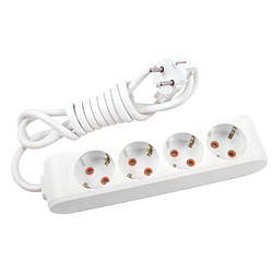 Подовжувач VIKO 4 гнізда 5 метрів із заземленням 16А 3,5 кВт, Multi-Let