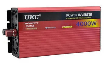 UKC 4000W 12V-220V Перетворювач автоінвертор із функцією плавного пуску