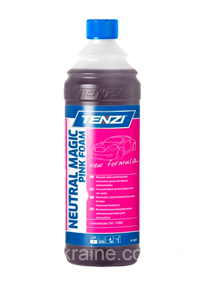 Автошампунь для безконтактного та ручного миття Tenzi Neutral Magic Foam Pink, 1 л.