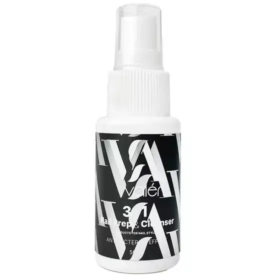 Підготівник нігтя Vaлерi 3в1 Nail Prep & Cleanser spray 50 ml