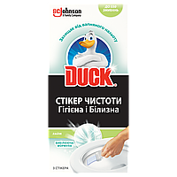 Стикер чистоты д/унитаза DUCK 3шт, Лайм