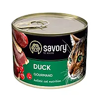 Savory Gourmand Duck 200 г влажный корм для кошек в паштете (консерва) Сейвори с уткой