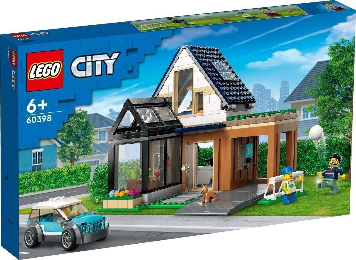 Lego City Сімейний будинок та електромобіль 60398, фото 1