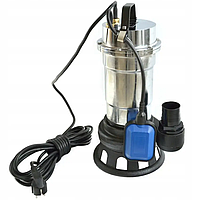 Насос із подрібнювачем дренажний занурювальний фекальний 2,5 кВт Vodomet SWP 15-12 для септику нержавіюча сталь Словенія