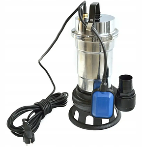 Насос із подрібнювачем дренажний занурювальний фекальний 2,5 кВт Vodomet SWP 15-12 для септику нержавіюча сталь Словенія