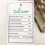 Портативна сонячна панель 7,2 Вт CCLAMP CL-670 Камуфляж Сонячна станція для заряджання мобільних пристроїв, фото 9