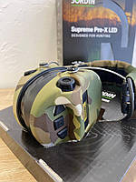 Активні навушники тактичні Sordin Supreme Pro X Multicam LED з ліхтариком