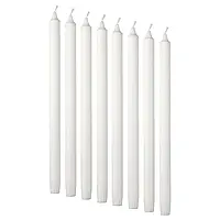 ІКЕА JUBLA Свічка без запаху, біла, 35 см 40154401