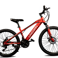 Підлітковий спортивний горний велосипед 24 дюйма Unicorn Brisk Червоний