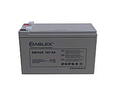 Акумулятор свинцево-кислотний Rablex 12V-9Ah, Акумулятор побутовий RB1209, фото 4
