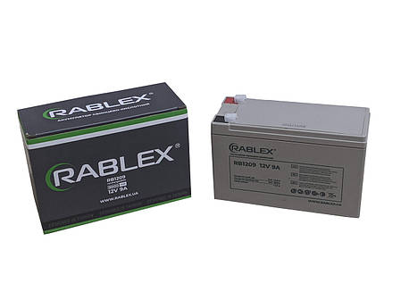 Акумулятор свинцево-кислотний Rablex 12V-9Ah, Акумулятор побутовий RB1209, фото 1