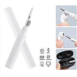 Багатофункціональна щітка для електроніки 3в1 універсальна щітка для чищення навушників клавіатури та ґаджетів, фото 2