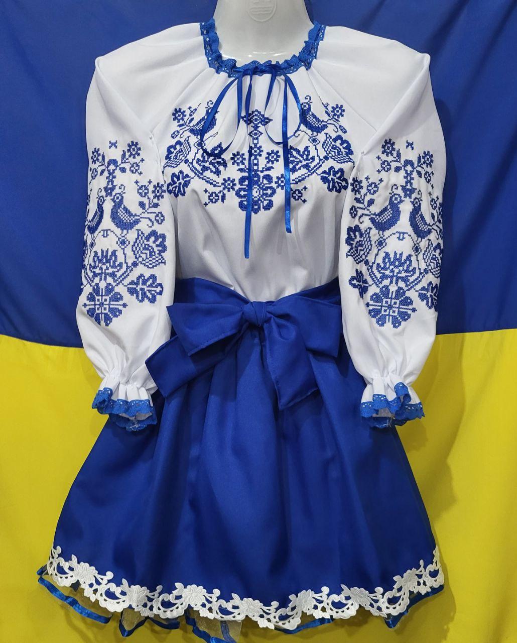 Костюм вышиванка и юбка для девочек 4/10 років; Опт. Україна