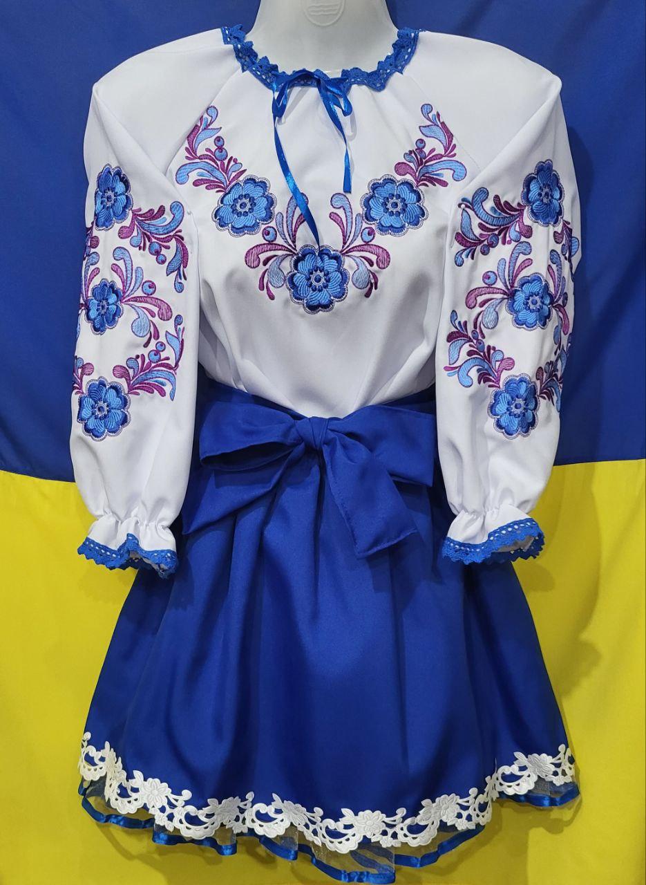 Костюм вышиванка и юбка для девочек 4/10 років; Опт. Україна