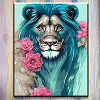 Картина по номерам (набор для росписи) Животные "Сказочный лев", 40*50 см., SANTI 954516