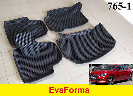 3D килимки EvaForma на Peugeot 208 II '19-, 3D килимки EVA, фото 1