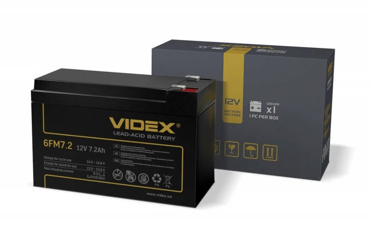 Аккумулятор Videx 12V-7.2 Ah, фото 1