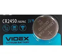 Батарейка Videx CR2450-U5 Lithium, 3 V