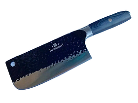 Нож-сокира кухонна Sonmelony WB-877 32см Silver-Black (3_02028)