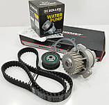 Комплект ременя ГРМ (помпа + ролик +ремінь) ВАЗ 2108, 2109, 21099 8-кл Gates, фото 2