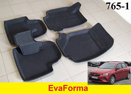 3D килимки EvaForma на Opel Corsa F '19-, 3D килимки EVA, фото 1