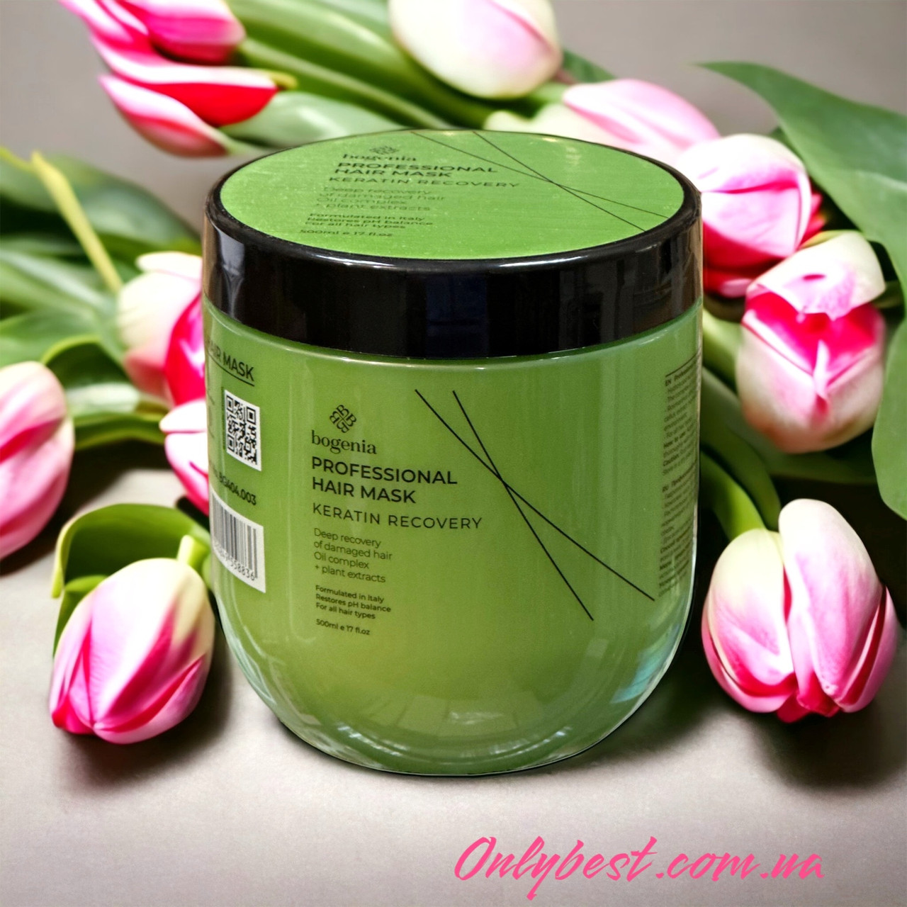 Маска для волосся "Кератинове відновлення" Bogenia, фото 1