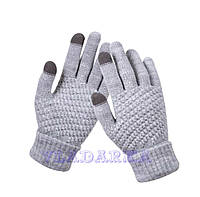 Перчатки сенсорные touchscreen gloves, цвет серый