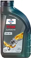 Синтетическое моторное масло Fuchs Titan SuperSyn 5W-40 1 л, автомасло моторное