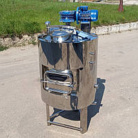 ПВК пароводяний котел PlusTerm 100 літрів, утеплений з двома люками та електромішалкою