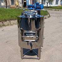 ПВК пароводяний котел PlusTerm 150 літрів, утеплений з двома люками та електромішалкою