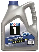 Масло моторное синтетическое Mobil 1 FS x1 5W-50 4 л, масло для авто