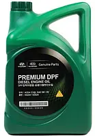 Масло моторное синтетическое Mobis Premium DPF Diesel + 5W-30 6 л, автомасло моторное