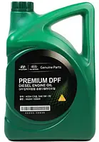 Синтетическое автомобильное масло Mobis Premium DPF Diesel 5W-30 6 л, моторное масло синтетика
