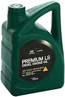 Моторное масло полуcинтетика Mobis Premium LS Diesel 5W-30 6 л, автомобильное масло полусинтетическое