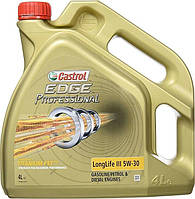 Масло моторное синтетическое Castrol Edge Professional LL 5W-30 (VAG) 4 л, автомобильное масло моторное