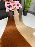 Слов'яне волосся в зрізі 50 см. Колір #Омбре, фото 4