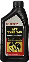 Трансмиссионное масло Toyota ATF Type T-IV 0.946 л синтетика, автомобильное масло трансмиссионное