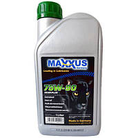 Трансмиссионное масло Maxxus 75W-90 GEAR-PLUS 1 л синтетика для автомобилей