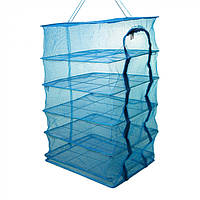 Сітка для сушіння риби, грибів, овочів та фруктів 50х50х85 см універсальна підвісна сітка