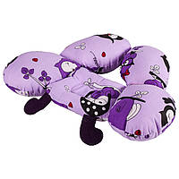 Подушка детская анатомическая дорожная Travel Olvi цвет фиолетовый