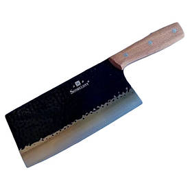 Нож-сокира кухонний Sonmelony WB-300 32см Silver-Black (3_02019)