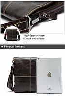 Винтажная мужская сумка через плечо Bexhill Bx8006G высокое качество