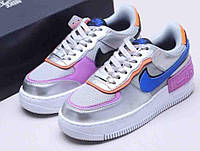 Женские кроссовки Nike Air Force 1 Shadow Metallic Silver